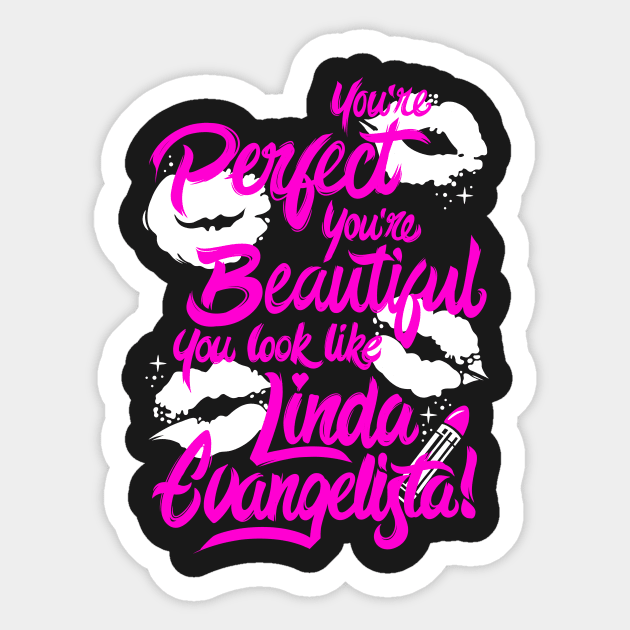 Linda Evangelista Sticker by GillesBone